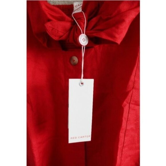 Red Carter Hannah Button Down Mini Dress in Red - Picture 7 of 7